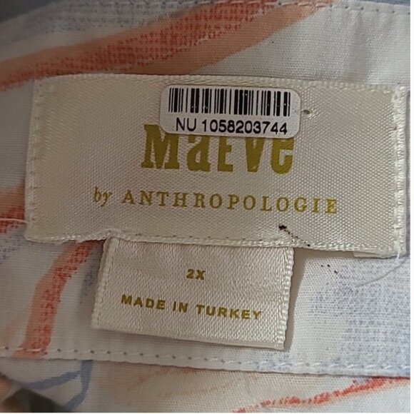 Anthropologie Maeve Tiered Shirt Midi Dress size 2X - Picture 6 of 8